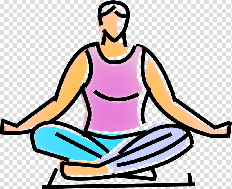 sitting yoga exercise meditation yoga mat, Pilates Silhouette, Kriya Yoga, Physical Fitness, Narains Packaging 4mm Pink Yoga Mats With Bag, Logo transparent background PNG clipart