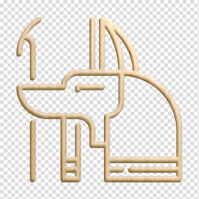 Egypt icon Anubis icon God icon, Logo, Metal transparent background PNG clipart
