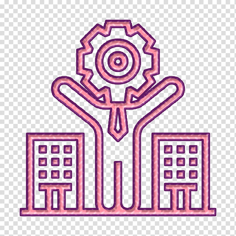 Behaviour icon Business Management icon Corporate culture icon, Logo, Organization, Pink M, Line, Area, Meter transparent background PNG clipart