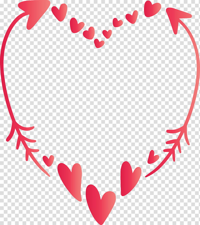 simple arrow heart arrow, Love, Pink, Valentines Day transparent background PNG clipart