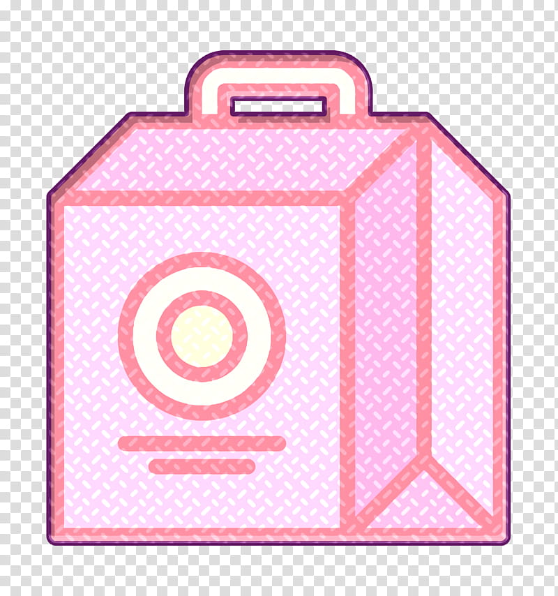 Lunch box icon Fast Food icon Gable icon, Rectangle, Pink M, Meter transparent background PNG clipart