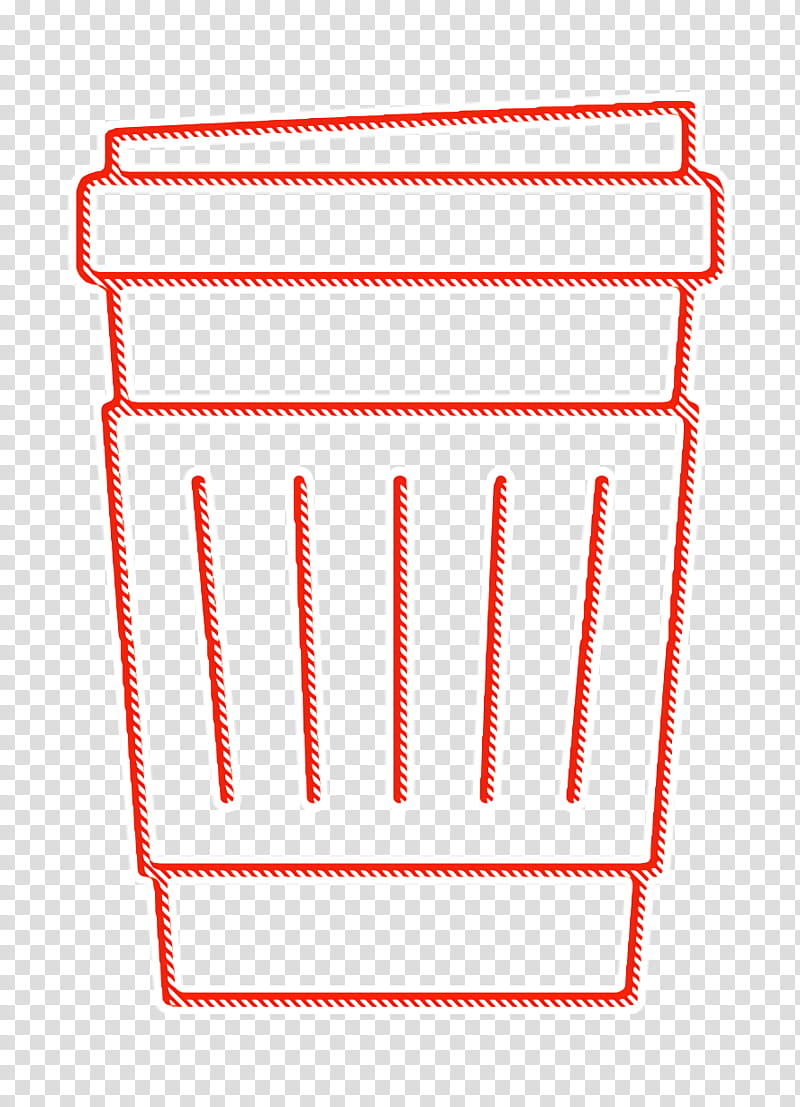 Food and restaurant icon Paper cup icon Coffee icon, Line transparent background PNG clipart