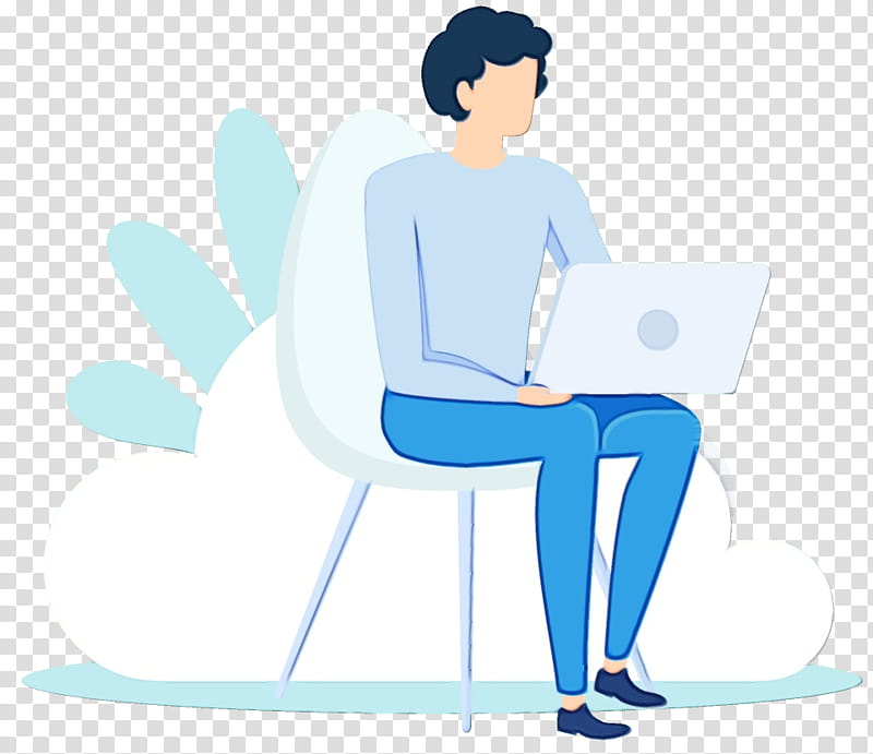 sitting cartoon reading furniture job, Watercolor, Paint, Wet Ink, Chair transparent background PNG clipart