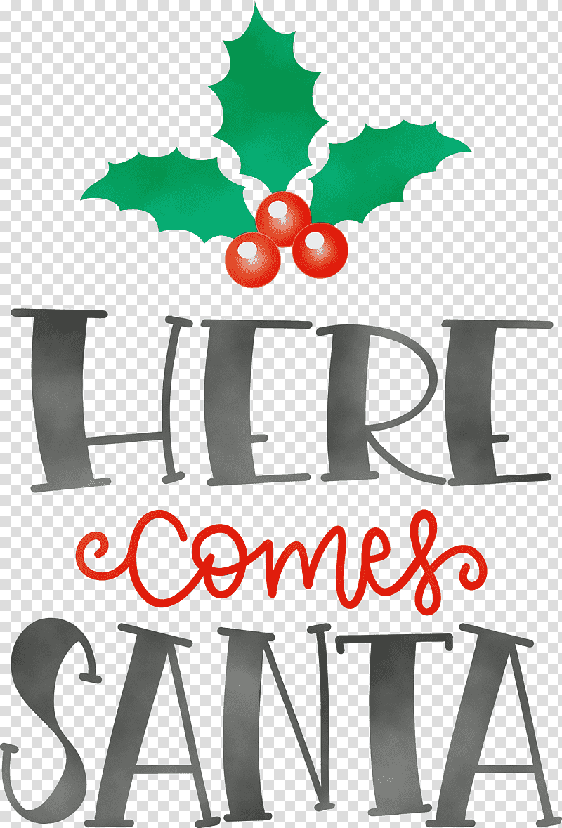 logo meter tree line flower, Here Comes Santa, Christmas , Watercolor, Paint, Wet Ink, Geometry transparent background PNG clipart