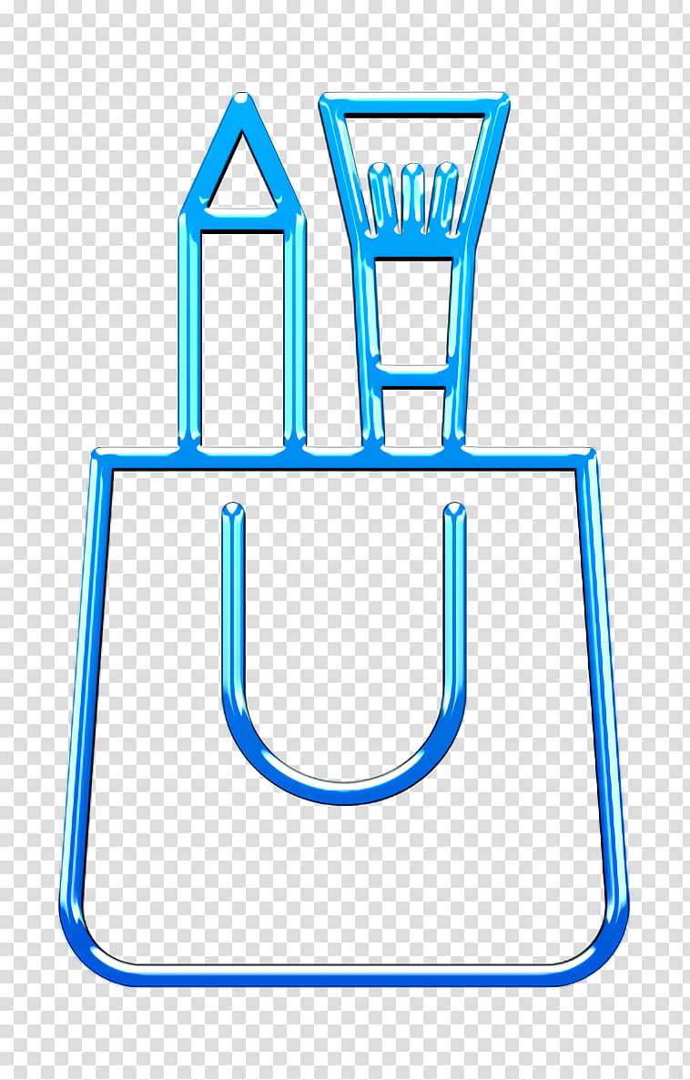 Shopping bag icon Art and design icon Creative icon, Angle, Line, Microsoft Azure, Meter transparent background PNG clipart