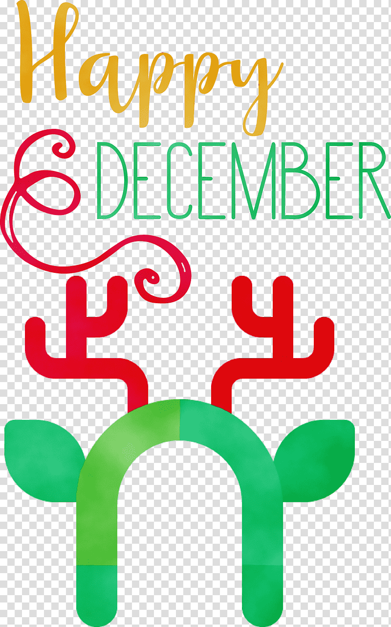 logo symbol green meter line, Happy December, Winter
, Watercolor, Paint, Wet Ink, Happiness transparent background PNG clipart