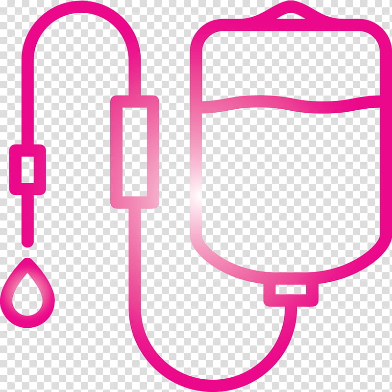 Dropper infusion drip transfusion, Medical, Pink, Line, Magenta transparent background PNG clipart