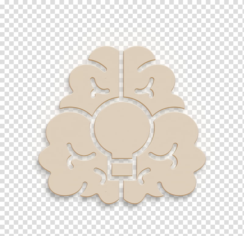 Idea icon Creative icon Brain icon, Leaf, Beige, Petal, Plant transparent background PNG clipart