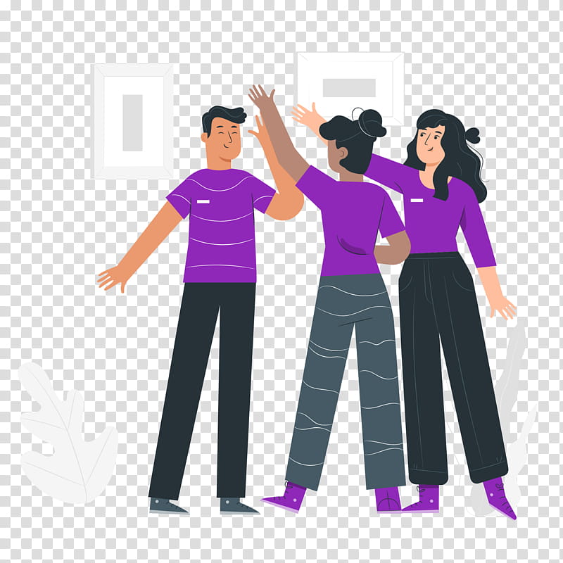 Team Teamwork, Uniform, Restaurant, Food Delivery, Costume, Sportswear, Purple, Ecommerce transparent background PNG clipart