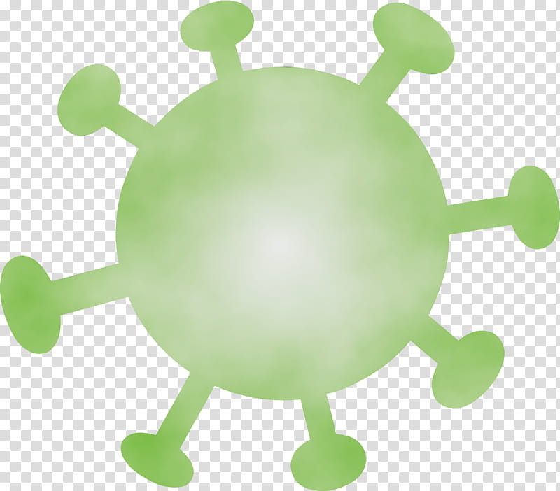 green, Virus, Coronavirus, Watercolor, Paint, Wet Ink transparent background PNG clipart