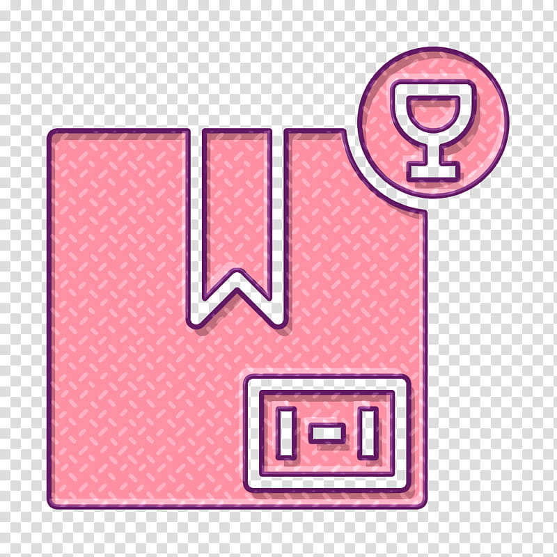 Shipping icon Shipping and delivery icon Fragile icon, Pink, Line, Material Property, Rectangle, Square transparent background PNG clipart