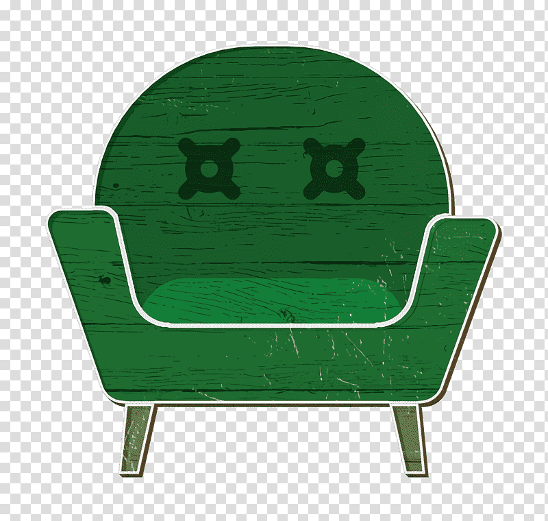 Household Compilation icon Armchair icon Chair icon, Garden Furniture, Angle, Chair M, Green, Mathematics, Geometry transparent background PNG clipart