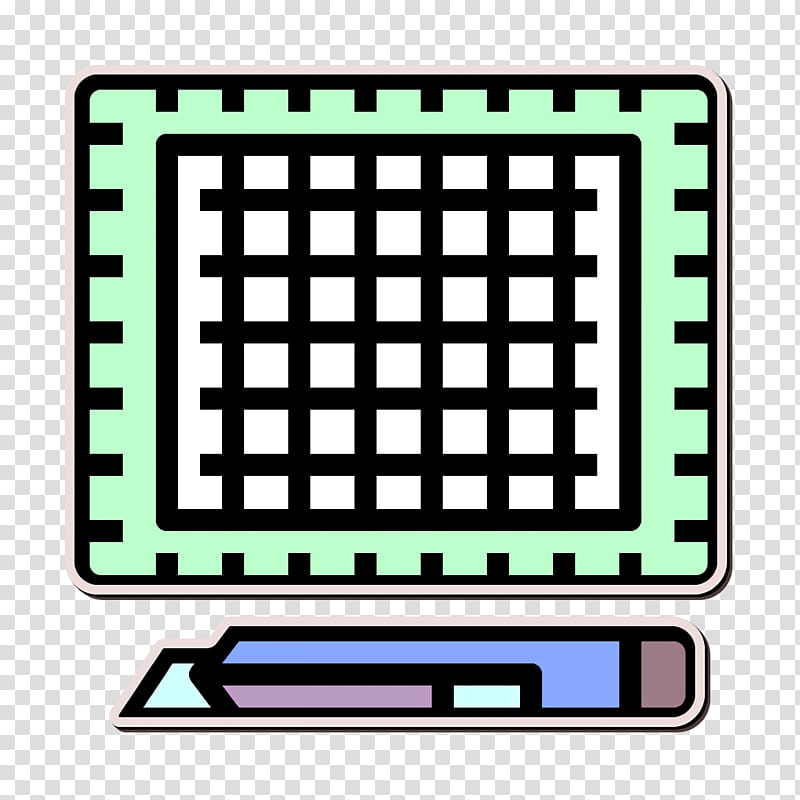 Cartoonist icon Cutting mat icon, Square transparent background PNG clipart