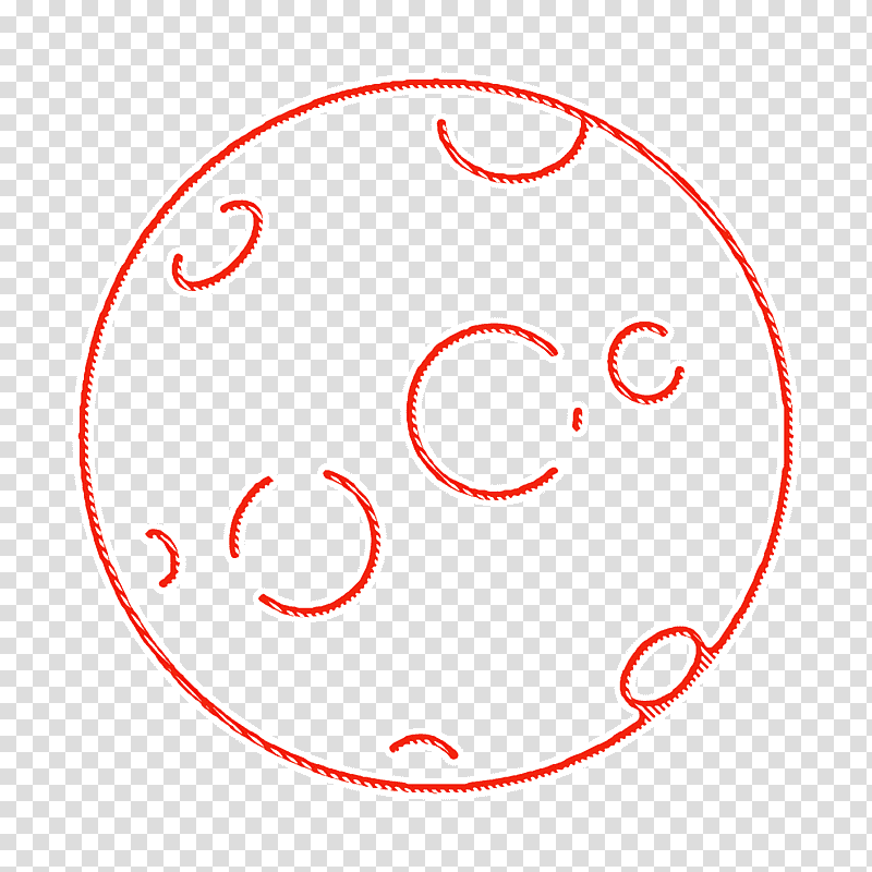 Big Moon icon Space icon, Smiley, Emoticon, Line Art, Circle, Meter, Precalculus transparent background PNG clipart