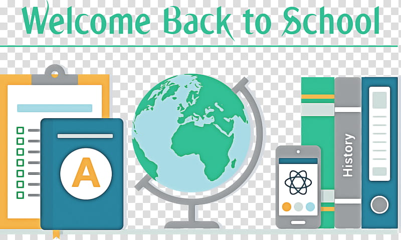 Welcome Back to School Back to School, Poster, Flat Design, Multimedia, Logo, Document, Halftone, Text transparent background PNG clipart