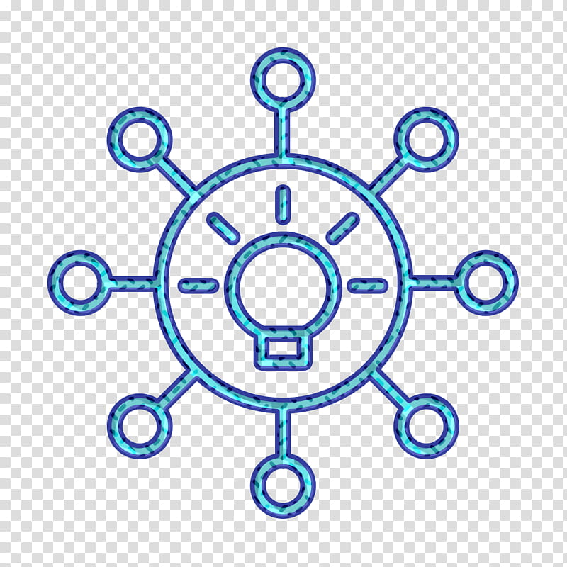 Creative icon Team icon Networking icon, Blue, Circle, Line, Symmetry, Line Art, Symbol transparent background PNG clipart