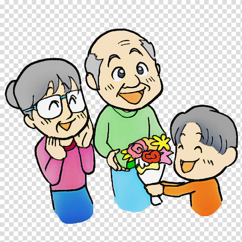 laughter cartoon smile happiness human, Grandparents Cartoon, Old People Cartoon, Behavior, Drawing, Social Group, Line Art, Interaction transparent background PNG clipart