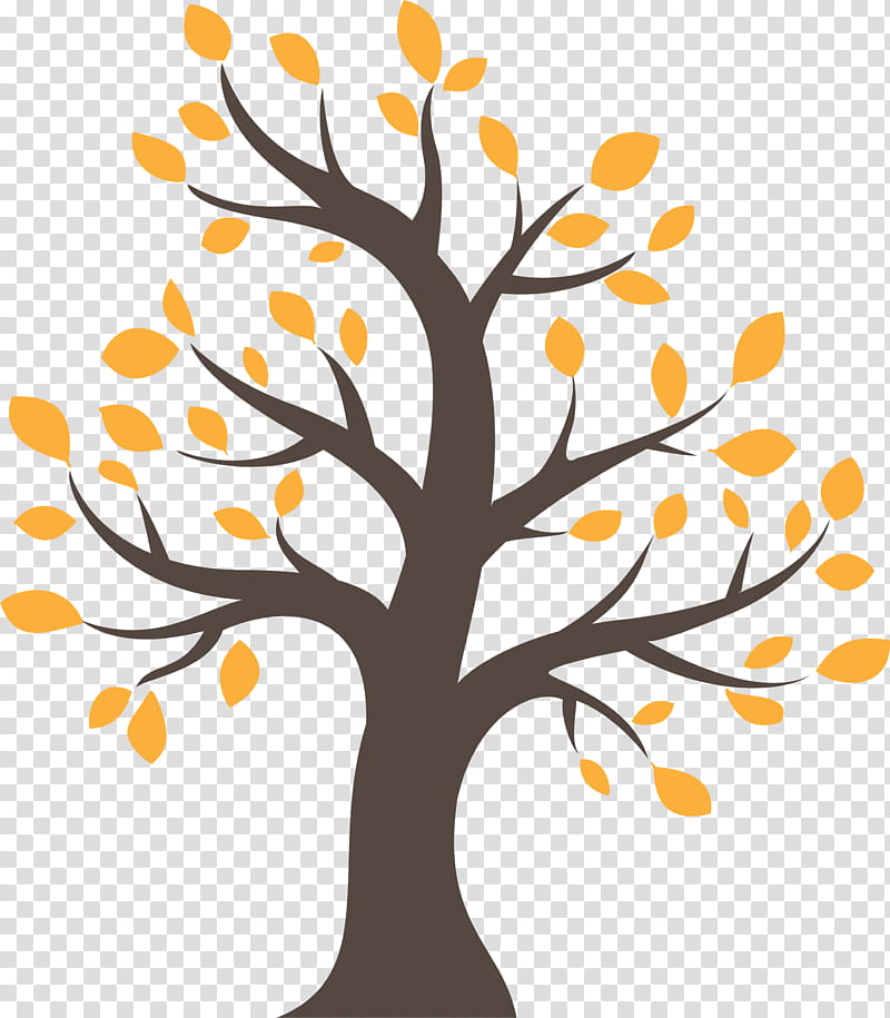 Orange, Cartoon Tree, Abstract Tree, Tree , Branch, Leaf, Yellow, Woody Plant transparent background PNG clipart