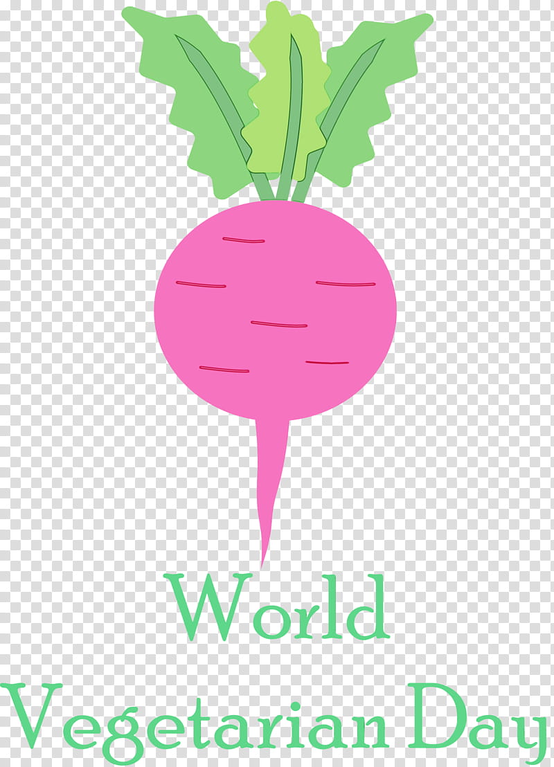 logo flower cartoon green meter, World Vegetarian Day, Watercolor, Paint, Wet Ink, Tree, Fruit, Leaf transparent background PNG clipart