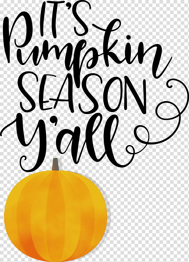 calligraphy yellow meter line happiness, Pumpkin Season, Thanksgiving, Autumn, Watercolor, Paint, Wet Ink transparent background PNG clipart