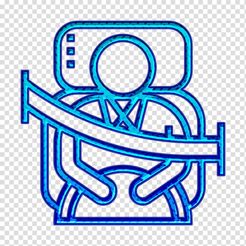 Car icon Automotive Spare Part icon Seatbelt icon, Transport, Seat Belt, Electric Blue M transparent background PNG clipart
