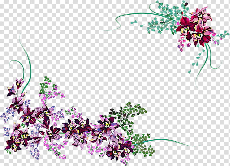 flower Rectangular frame floral Rectangular frame, Lilac, Plant, Wildflower, Breckland Thyme, Floral Design transparent background PNG clipart