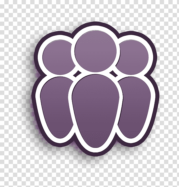 Group icon Admin UI icon Group of people icon, Logo, Symbol, Violet Text, Circle, Chemical Element transparent background PNG clipart