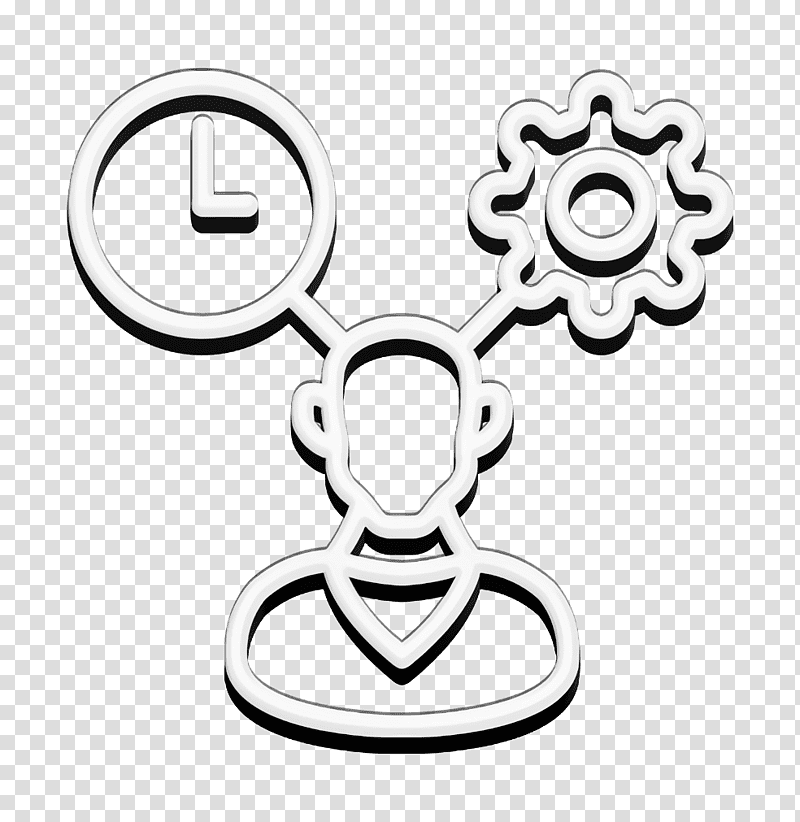 Recruitment icon Role icon, Line Art, Black And White
, Symbol, Meter, Chemical Symbol, Jewellery transparent background PNG clipart