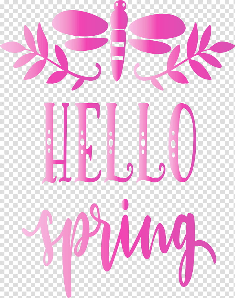 hello spring spring, Spring
, Text, Pink, Magenta, Logo transparent background PNG clipart