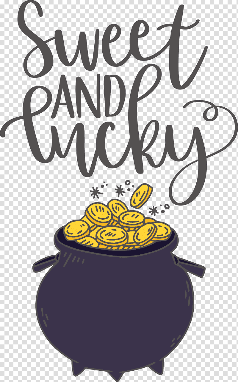 Sweet And Lucky St Patricks Day, Cookware And Bakeware, Sticker, Decal, Cauldron, Clover, Heat transparent background PNG clipart