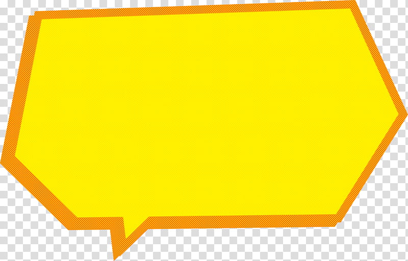 thought bubble Speech balloon, Yellow, Rectangle, Square transparent background PNG clipart