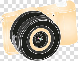 Camera lens, Cartoon Camera, Vintage Camera, Retro Camera, Watercolor, Paint, Wet Ink, Mirrorless Interchangeablelens Camera transparent background PNG clipart thumbnail