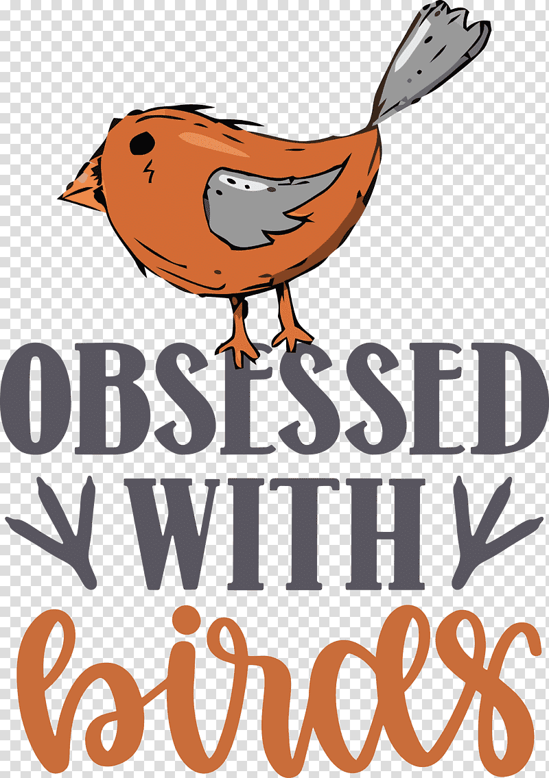 Obsessed With Birds Bird Birds Quote, Cartoon, Logo, Beak, Meter, Biology, Science transparent background PNG clipart