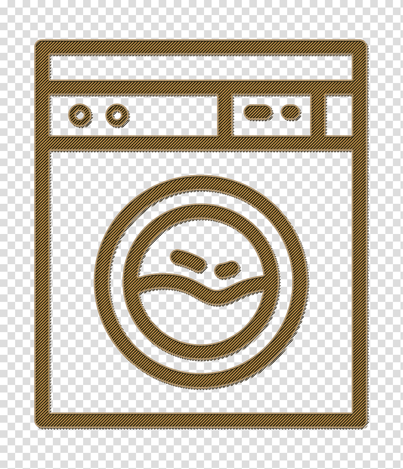 Hotel mega linear icon Laundry icon, Washing Machine, Smiley, Emoticon, Laundry Symbol, Emoji, Selfservice Laundry transparent background PNG clipart