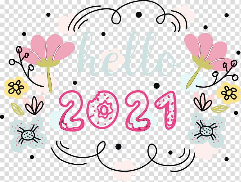 New Year, Hello 2021, Happy New Year 2021, Watercolor, Paint, Wet Ink, Drawing, Santa Mrs Claus transparent background PNG clipart