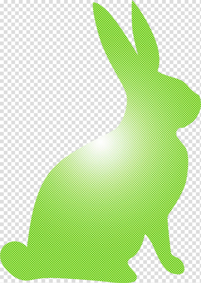 Easter bunny Easter Day Rabbit, Green, Rabbits And Hares, Grass, Plant, Tail transparent background PNG clipart