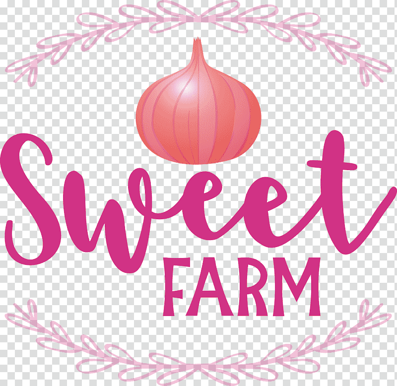 Sweet Farm, Logo, Calligraphy, Petal, Flower, Meter transparent background PNG clipart