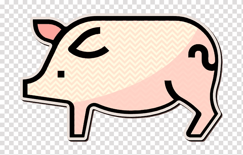 Pork icon Pig icon Food icon, Filipino Cuisine, Barbecue, Lechon, Pig Roast, Pulled Pork, Suckling Pig transparent background PNG clipart