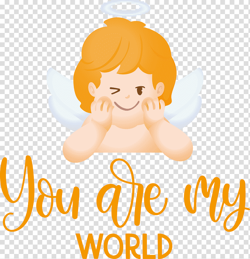 You Are My World Valentine Valentines, Sticker, Smile, Happiness, Text, Fond Blanc, Joke transparent background PNG clipart