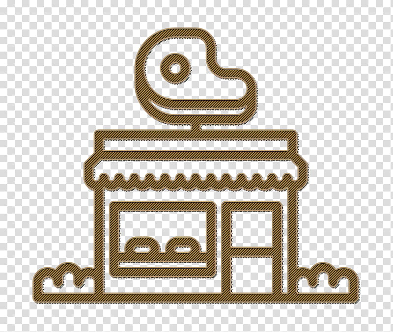 Meat icon Butcher icon Butcher shop icon, Furniture, Logo, Line Art, Rectangle transparent background PNG clipart