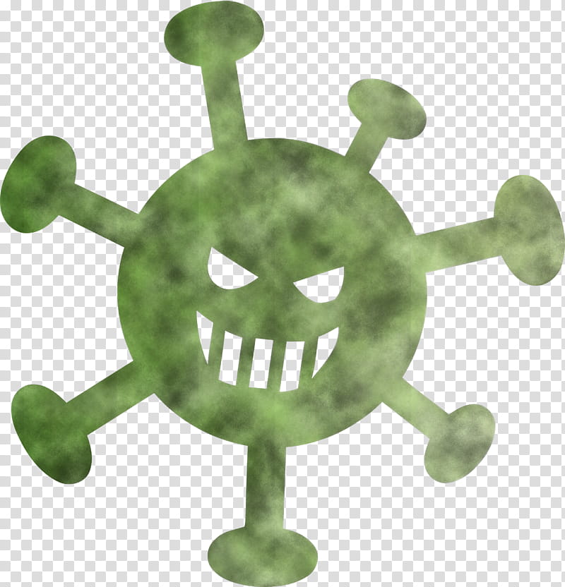 virus Coronavirus Corona, Green transparent background PNG clipart
