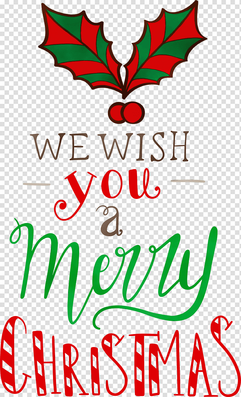Christmas Day, Merry Christmas, We Wish You A Merry Christmas, Watercolor, Paint, Wet Ink, Christmas Tree transparent background PNG clipart
