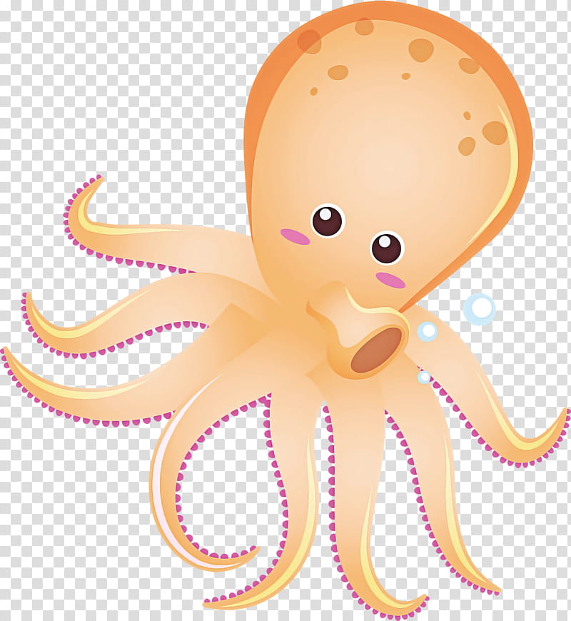 octopus giant pacific octopus octopus pink, Cartoon, Animal Figure, Squid transparent background PNG clipart