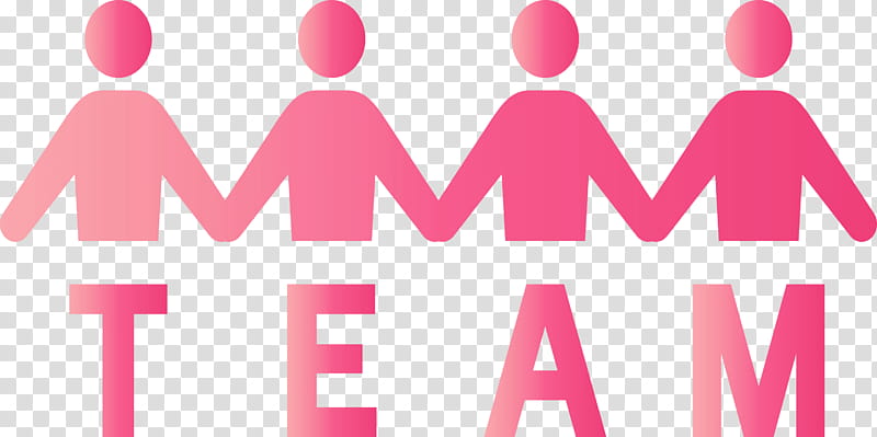 team team work people, Pink, Text, Magenta, Line, Love, Material Property, Heart transparent background PNG clipart