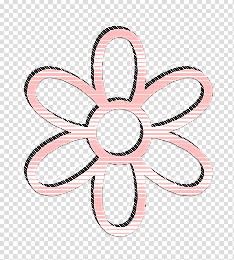 Flowers and Leaves icon Flower icon, Symbol, Circle, Petal, Chemical Symbol, Jewellery, Human Body transparent background PNG clipart