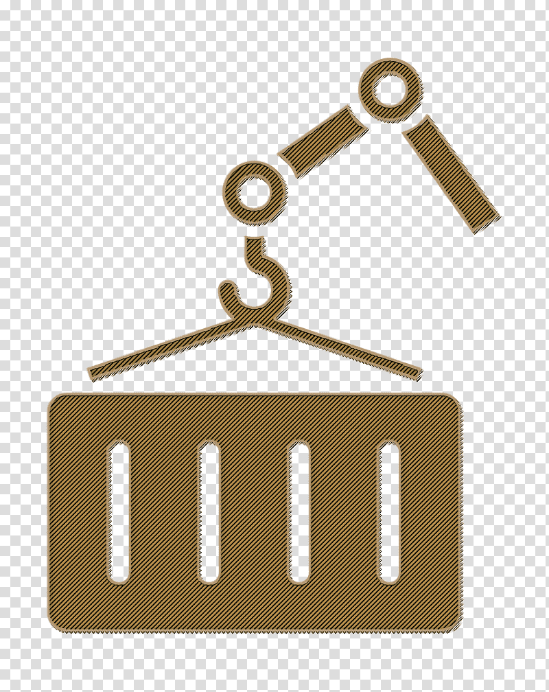 Container hanging of a crane icon transport icon Logistics Delivery icon, Intermodal Container, Container Port, Cargo, Freight Transport, Intermodal Freight Transport, Warehouse transparent background PNG clipart