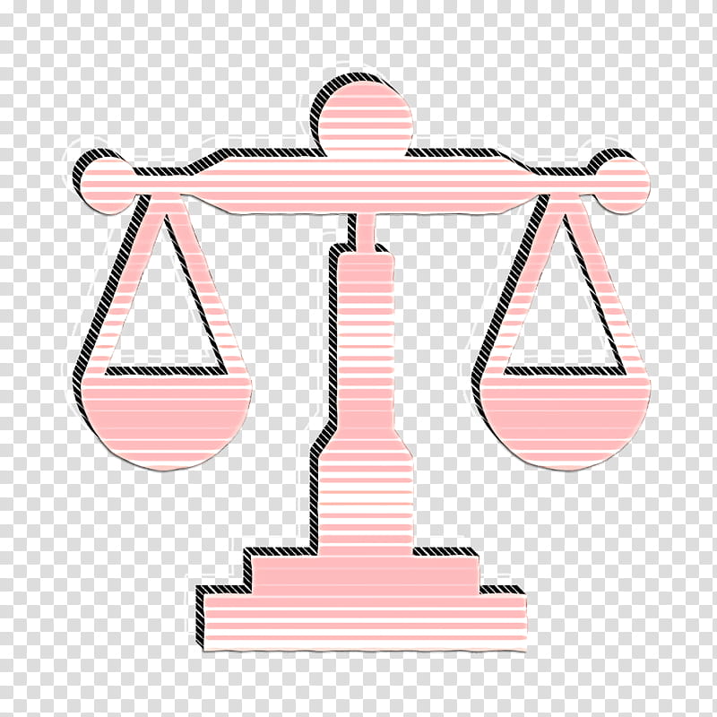 Law icon Balance icon Election icon, Pink, Line, Scale, Symbol transparent background PNG clipart