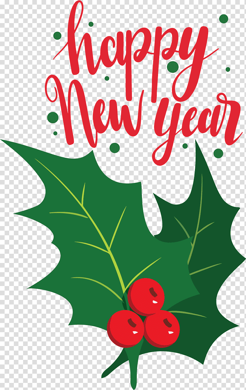 2021 Happy New Year 2021 New Year Happy New Year, Holly, Leaf, Floral Design, Tree, Christmas Day, Meter transparent background PNG clipart
