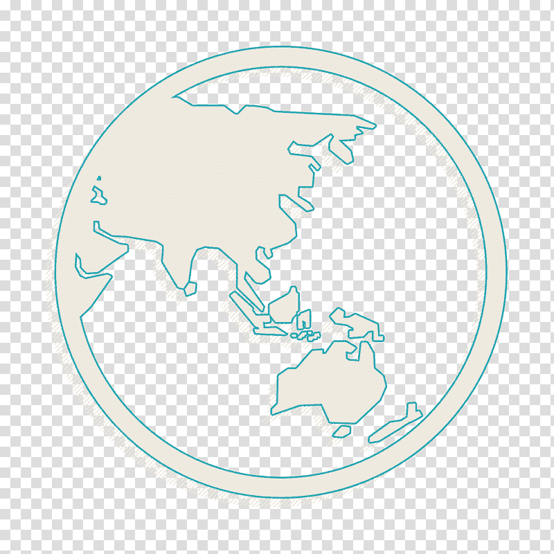 Earth Icons icon Asia icon Earth symbol with Asia and Oceania icon, Maps And Flags Icon, Globe, World, World Map, Geography, Cartography transparent background PNG clipart