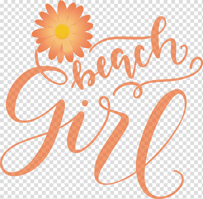 Beach Girl Summer, Summer
, Floral Design, Cut Flowers, Logo, Petal, Meter transparent background PNG clipart